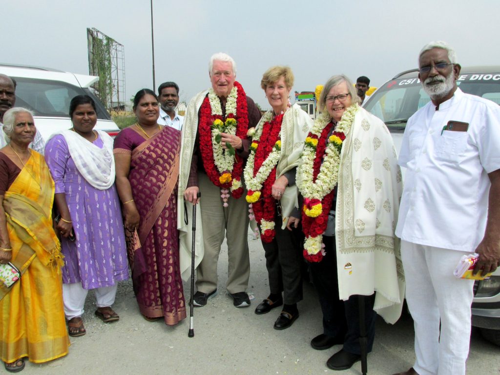 SAF Executive Committee members are welcomed with garlands and shawls