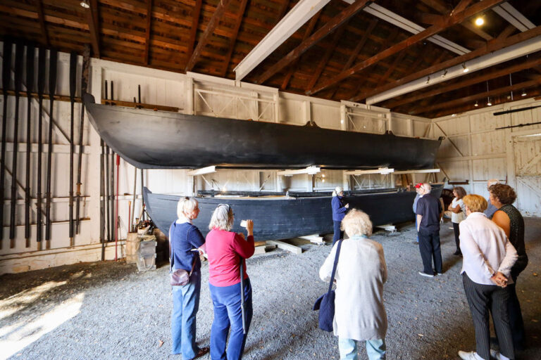 Boats Used To Cross River by Washington